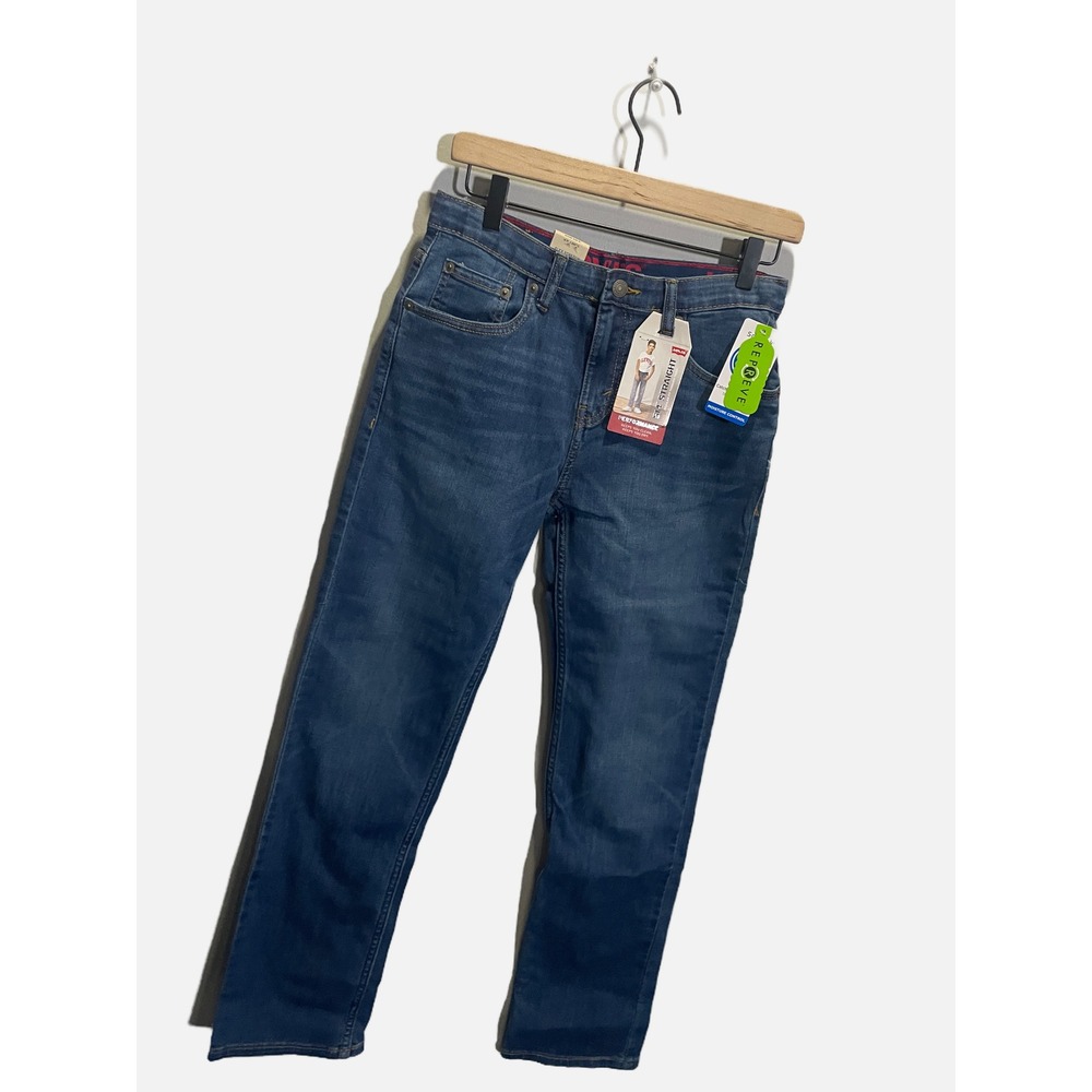 Levi's 514 Straight Fit Jeans Boys 16 Reg 28x30 Blue Performance Stretch Denim - Picture 2 of 5